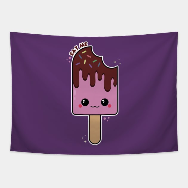 Kawaii Ice Cream Tapestry by Sasyall