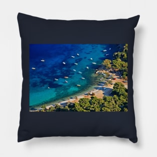 Mourtia beach - Samos island Pillow