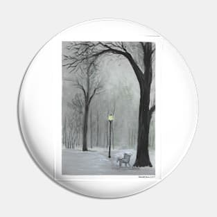 Winter Lamppost Pin