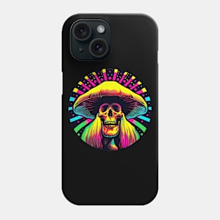 Dayglo Shroom Shaman Skull Tee Phone Case