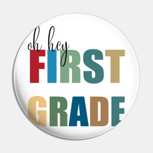 f oh hey first  grade - first  grade teacher shirt design- hello first grade svg- back to schoo-  back to school tee for kids- back to school shirt Pin