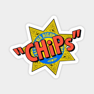 Chips Police Badge Magnet