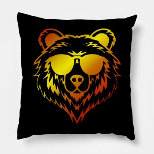 Prism Bear Warm colors Pillow