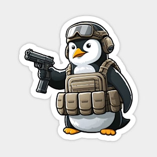 Tactical penguin Magnet