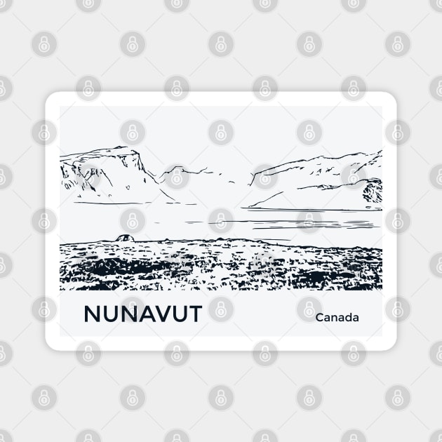 Nunavut Canada Magnet by Lakeric
