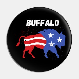 Buffalo vintage design Pin