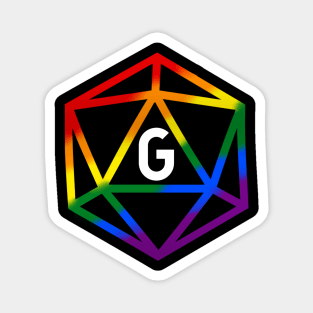 Gay Pride Rainbow Dice Magnet