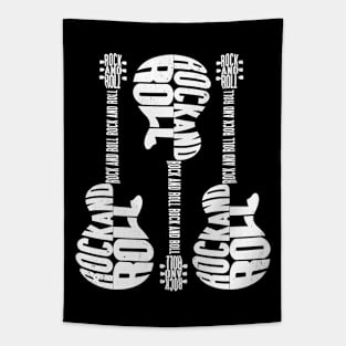 Rock and Roll Guitars - Rock Music Lovers Tapestry