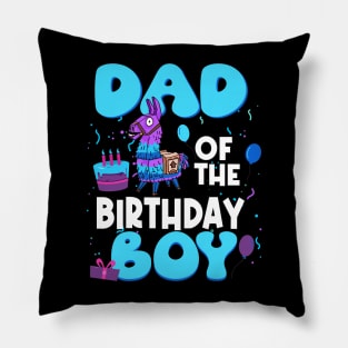 Dad Of The Birthday Boy Llama Dad And Mom Family Party Pillow