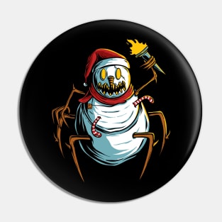 Angry snowman Pin