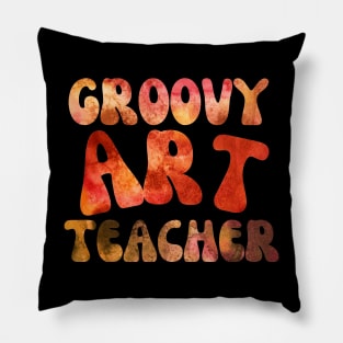 Groovy Art Teacher Pillow