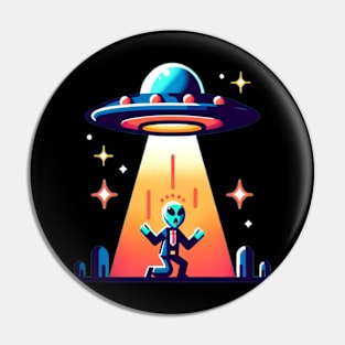 Alien invitation Pin