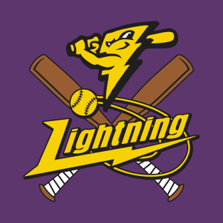 Lightning Baseball Team Logo T-Shirt