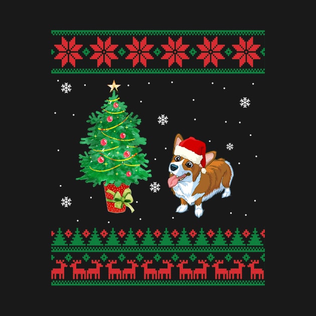 Corgi Merry Xmas Ugly Christmas by Camryndougherty