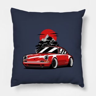 Red Classic 911 turbo by Singer Pillow