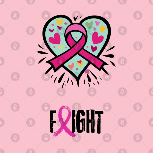 breast cancer fighting by vaporgraphic