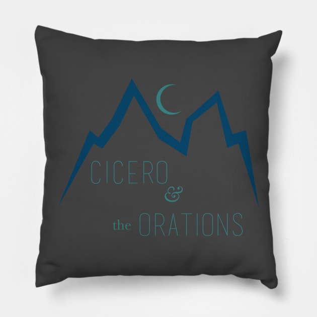 Cicero Mountains Pillow by ciceroandtheorations