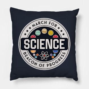 March For Science Beacon Of Progress Pillow