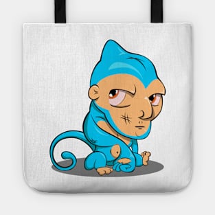 Determined Thoughts of a Blue Monkey Tote