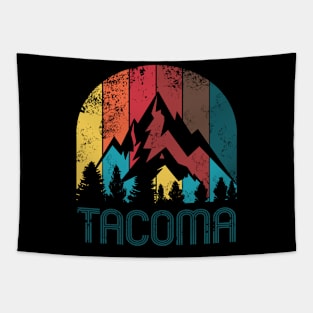 Retro City of Tacoma Shirt for Men Women and Kids Tapestry