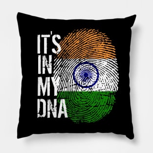 India Flag Fingerprint My Story DNA Indian Pillow