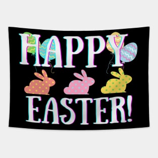 Polka Dots Bunnies For Happy Easter Tapestry