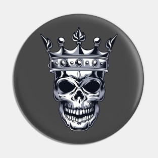 Skull with a crown Pin