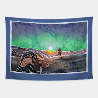 Aurora Camping Batik Crackle Tapestry