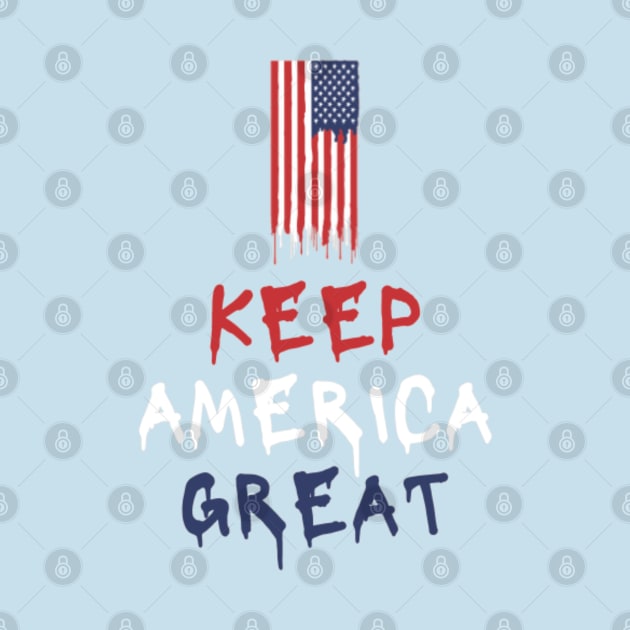 Keep America Great Trump 2020 USA Flag by 9 Turtles Project