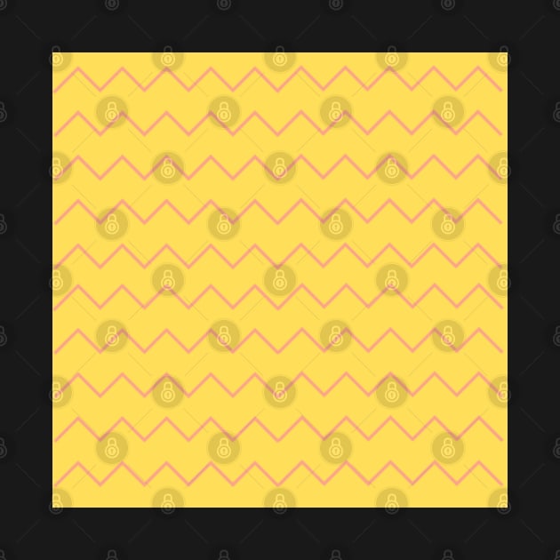 Yellow zigzag pattern by Shineyarts