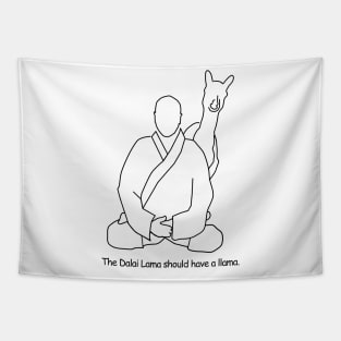 The Dalai Lama's llama. Tapestry