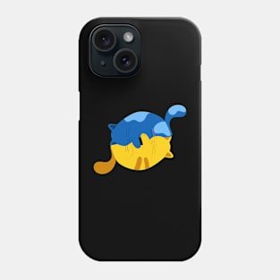 Ukraine cat, Ukraine, Ukraine flag, heart is breaking, I stand with Ukraine Phone Case