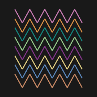 Colourful lines Mashup T-Shirt