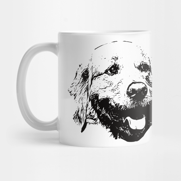 Golden Retriever Face Design A Golden Christmas Gift Golden Retriever Mug Teepublic