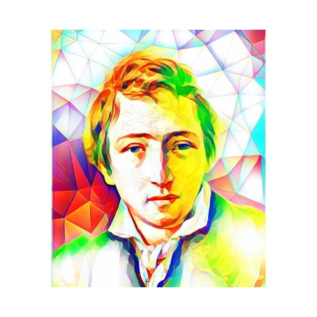 Heinrich Heine Colourful Portrait | Heinrich Heine Artwork 11 by JustLit