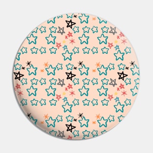 Light Orange Star Pattern Pin