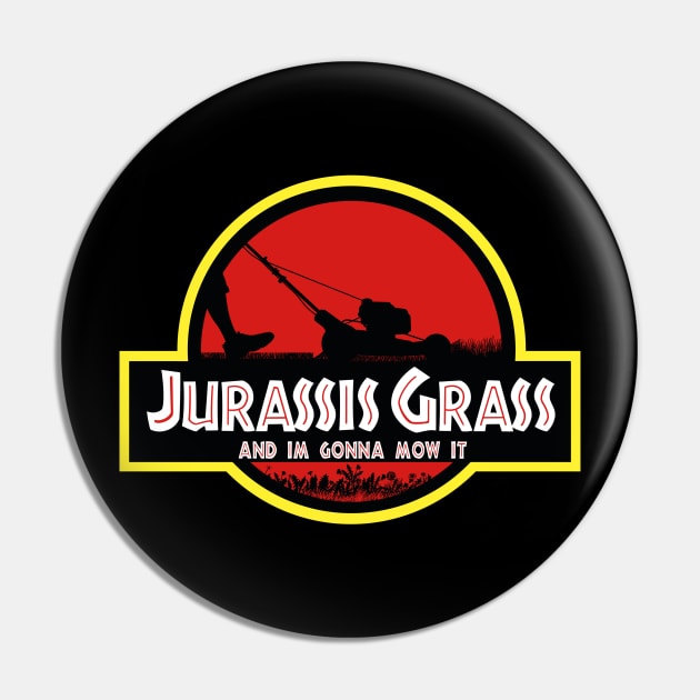 Jurassic Mower Pin by seamustheskunk