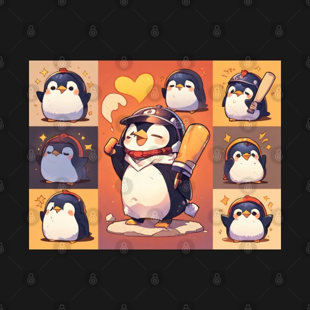 Cute penguin, funny anime penguin by TrendsCollection