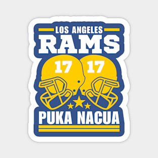 Los Angeles Rams Nacua 17 American Football Retro Magnet