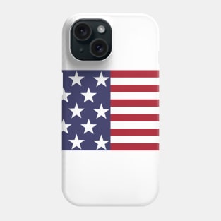 American Flag Clip Art Illustration Phone Case