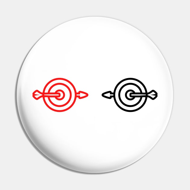 red black target design Pin by Artistic_st