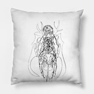 Girl and horse Pillow