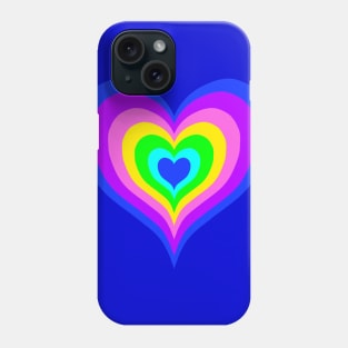 Rainbow y2k Aesthetic Hearts Phone Case