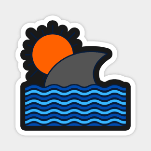 SHARK CRUISING ON SUNSET DESIGN Magnet