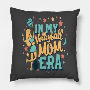 In My Volleyball Mom Era Women Mama Sport Player Pillow