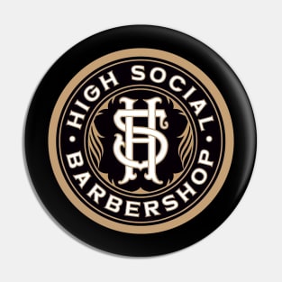 high social barbershop Pin