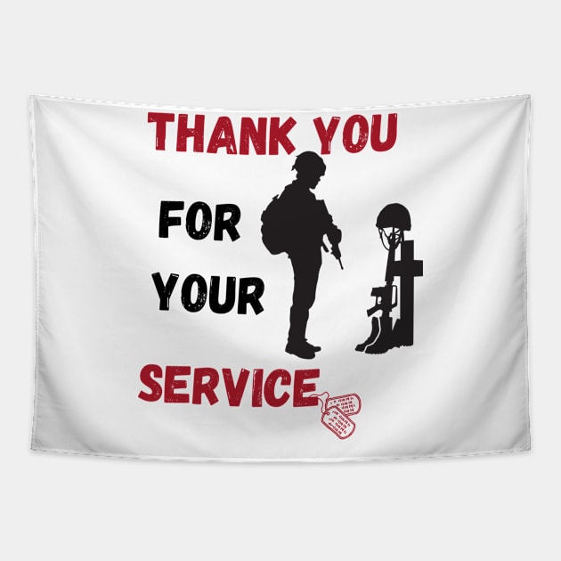 Thank You For Your Service Tapestry by iammustapha