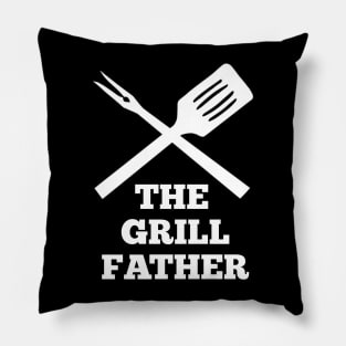 the grillfather (funny apron for dads / fathers) Pillow