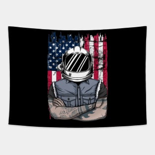 4th of July Astronaut patriotic astronaut American Astronaut moon landing Tapestry