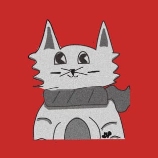 Cats with Scarves #4 - Grayscale T-Shirt